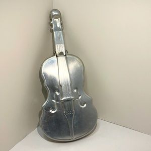 Vintage Aluminum Violin Shaped Silent Butler - Mt Vernon Ware - circa 1950’s